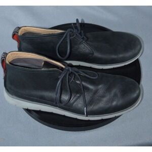 UGG Freamon Men Size 13 Navy Blue Leather Waterproof Grizzly Chukka Boot 1017277